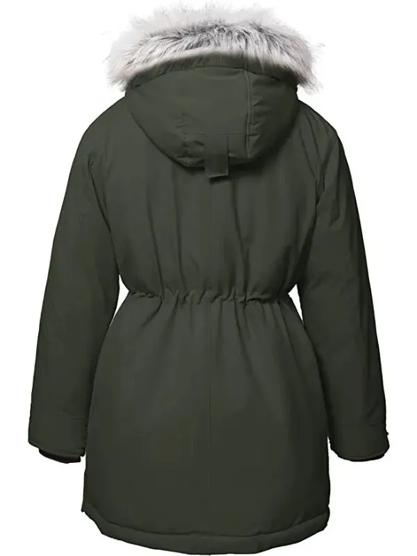 Women's Plus Size Winter Parka Coat