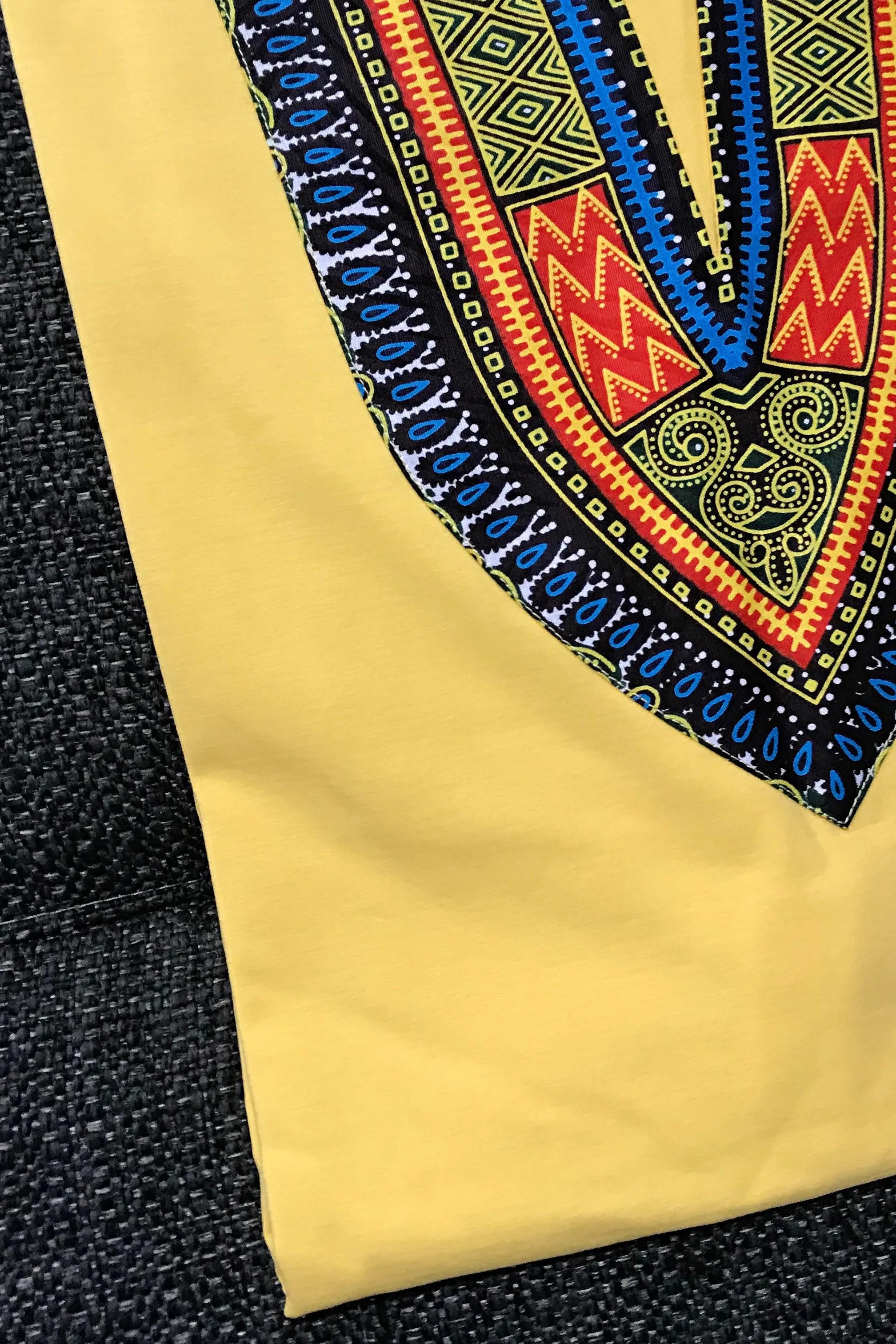 Yellow African Dashiki Men Shirt for Men and Women